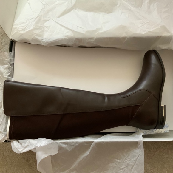 Nine West Levi Women’s Dark Brown Leather Over the Knee High Tall Riding Boots 9 - Picture 6 of 9